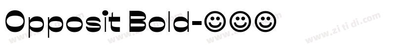Opposit Bold字体转换